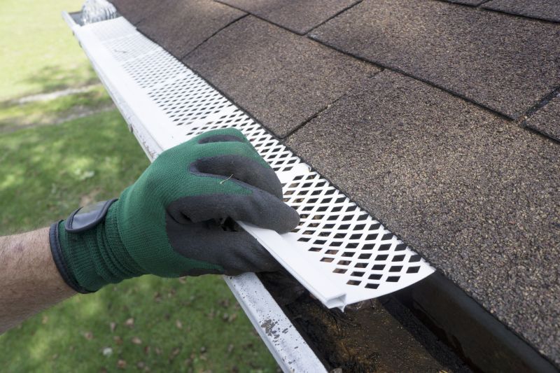 Gutter Cover System in Use During Rain
